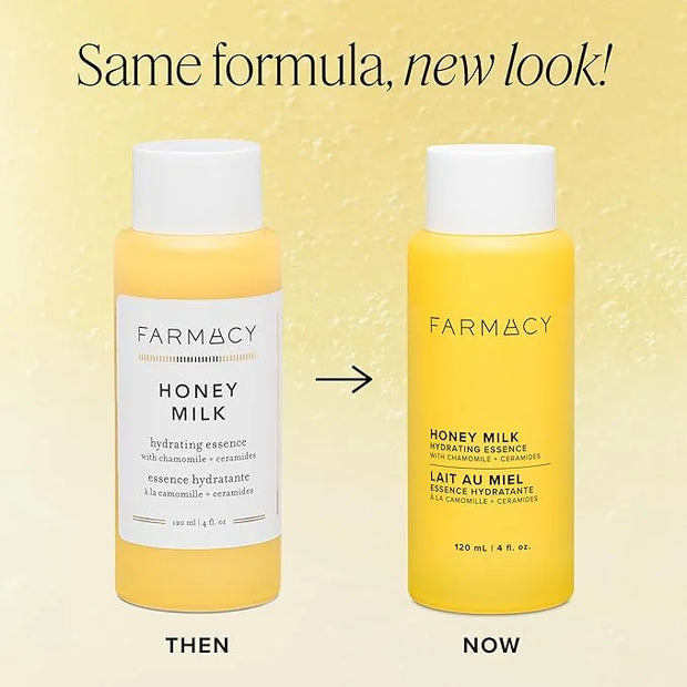 Farmacy Hydrating Essence - Hydrating Honey Milk Toner + Facial Essence to Soothe, Moisturize and Strengthen Skin Barrier ...
