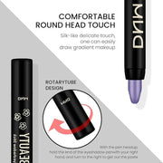 evpct Violet Shimmer Cream Eye Shadow Brightener Sticks Set for Eyes, Violet Shimmery Matte Pencil Eye shadow Applicator S...