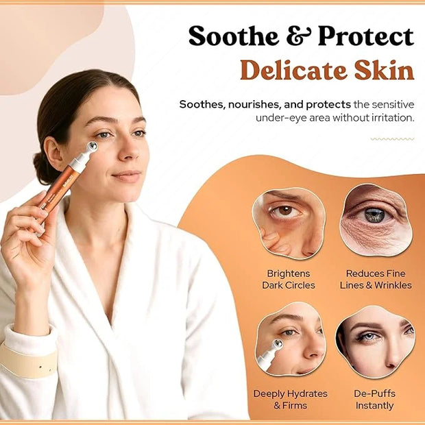 BellaBLISS Vitamin C & Vitamin E Eye Serum – Hydrating Under Eye Roller for Puffiness, Wrinkles & Dark Circles – Lightweig...