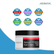 YEOUTH Retinol Eye Cream, Firming Under Eye Cream for Puffiness and Bags Under Eyes for Wrinkles and Dark Circles with Hya...
