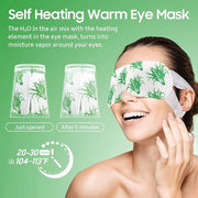 Steam Eye Mask, 10 Packs Heated Eye Mask, Self Heating Disposable SPA Warm Compress for Eyes Sleep Mask, Soothing Moist He...
