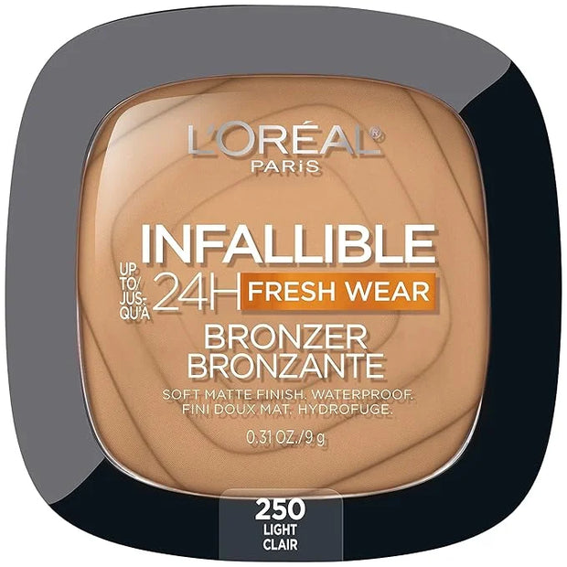 L'Oreal Paris Infallible Up to 24H Fresh Wear Soft Matte Longwear Bronzer. Waterproof, heatproof, Transfer, humidity and s...