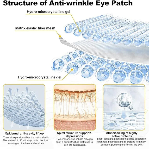 Hotodeal Under Eye Patches (10 Pairs), Using Under Eye Mask Overnight, Eye Patches for Puffy Eyes and Dark Circles, Anti-w...