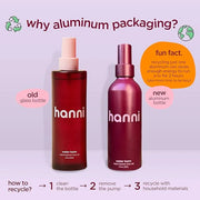 HANNI Water Balm Hydrating Body Mist, Moisturizer Spray with Hyaluronic Acid for All Skin Types, Lotion Replacement, 200 m...