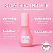 Glow Recipe Soothe, Glow & Bright Gift Set - Niacinamide Dew Drops Illuminating Primer & Avocado Ceramide Facial Serum & G...