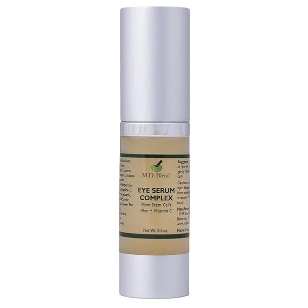 Plant Stem Cell Eye Serum Complex | Aloe Vera, Vitamin C | Hydrating Eye Treatment | Airless Pump - 15ml - Product Image