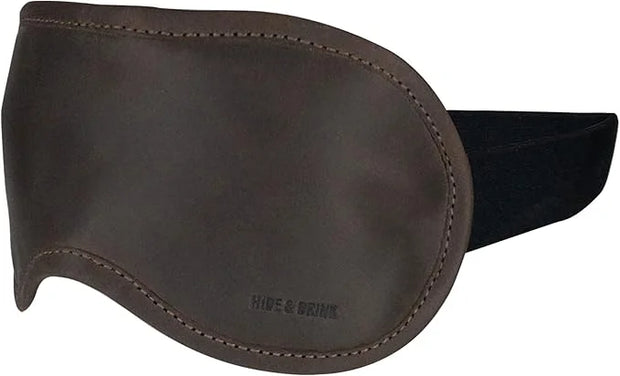 Hide & Drink, Unisex Sleep Eye Mask, Light Blocking for Sleeping, Handmade from Full Grain Leather - Bourbon Brown - Produ...