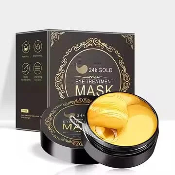 24K Gold Under Eye Treatment Mask, Dark Circle and Anti-Wrinkle, Hydrating eye mask, Puffiness & Eye Care, Collagen,Hyalur...