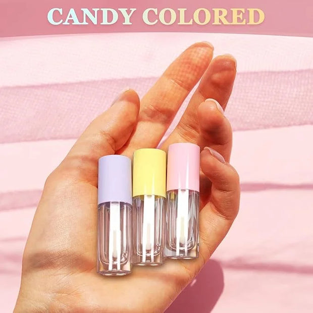 12pcs 2.5ml Empty Lip Gloss Tubes with Wand Cute Lip Gloss Containers Refillable Cosmetic Lip Balm Tubes Lip Gloss Supplie...