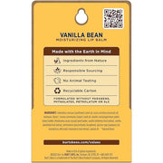 Burt's Bees Lip Balm - Vanilla Bean, Lip Moisturizer With Responsibly Sourced Beeswax, Tint-Free, Natural Origin Condition...