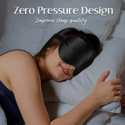 LULUSILK Silk Sleep Mask and Silk Sleep Cap Set, BlackLULUSILK Silk Eye Sleep Mask and Silk Hair Bonnet Set Silk Eye Mask ...
