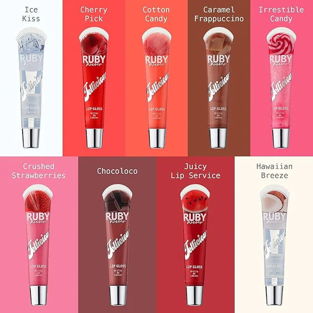 Ruby Kisses Jellicious Mouth Watering Lip Gloss JLG01 (3 PACKS) - Product Image