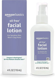 Amazon Basics Oil-free Facial Moisturizer for Sensitive Skin, Fragrance Free, 4 Fluid Ounce (Previously Solimo) - Product ...