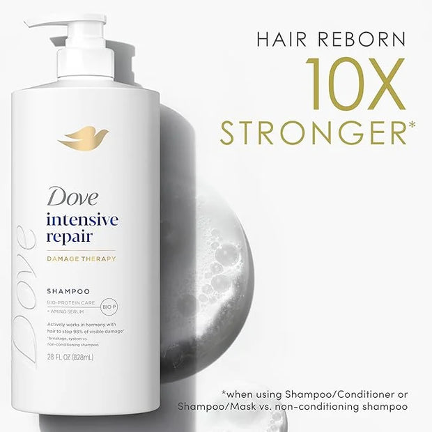 Dove Shampoo Intensive Repair for Damaged Hair with Bio-Protein Care Technology and Amino Serum 28 Fl Oz - Product Image