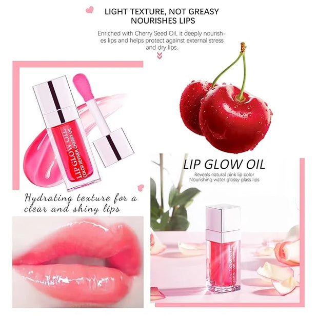 Lip Oil Hydrating Tinted Lip Balm,