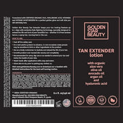 Tan Extender Daily Moisturizer - Best After Tanning Lotion w/Organic Oils and Hyaluronic Acid to Extend Your Tan from Sunl...