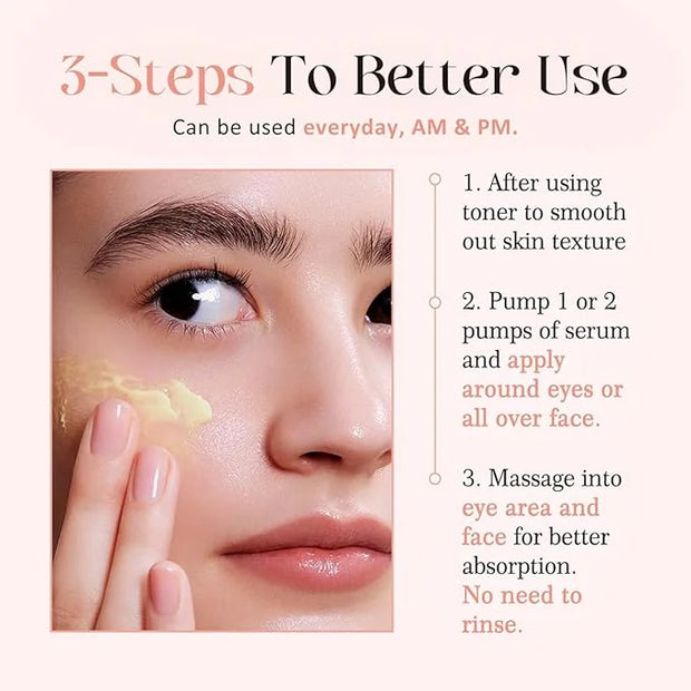 Revive Eye Serum, Anti-Aging Cream Eye Treatment, Visibly Smoothes Fine Lines, Daily Serum, Korean Skin Care, 30ml, 1 fl.o...