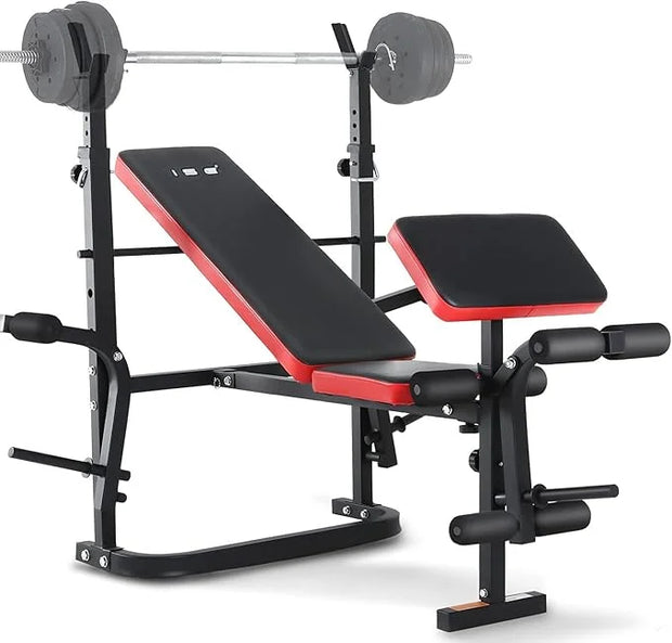 ISE Multi-Weight Bench Set with Squat Rack Training，800LBS - Product Image
