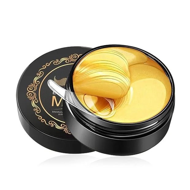 24k Gold Under Eye Patches - 60 Pcs Gold Eye Mask Anti-Aging, Under Eye Mask for Removing Dark Circles, Puffiness, Wrinkle...