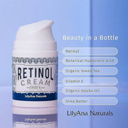 LilyAna Naturals Anti Aging Retinol Cream and Eye Cream Bundle 1.07 oz - Retinol Moisturizer for Face and Under Eye Cream ...