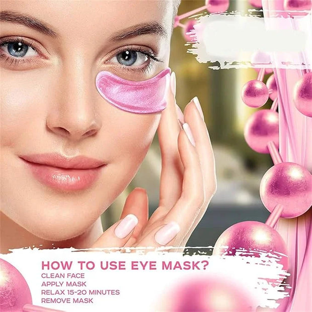 Under Eye Patches - 30 Pairs Collagen Eye Mask Eye Patches for Puffy Eyes and Dark Circles, Anti Aging Moisturizing Gel Ey...