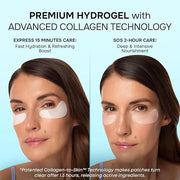 SimplyVital Cooling Eye Masks with Retinol, Collagen and Hyaluronic Acid - Under Eye Patches for Women - Undereye Mask Pat...