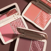COVER FX Monochromatic Powder Blush Duo - Pink Dahlia: Soft Pink - Matte + Shimmer Finish - Create Custom, High Impact Col...