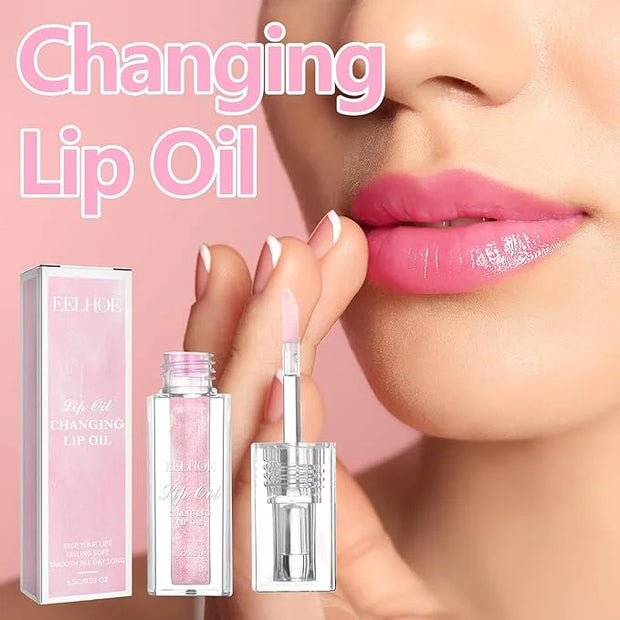 Midnight Boss Up Magic Color Changing Lip Oil Stain Cosmetic PH Actived Moisturizing Hydrating Glow Gloss Tinted Transpare...