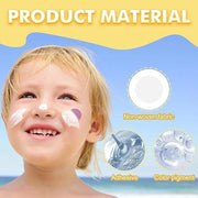 UV Stickers for Sunscreen, 48 Count UV Detection Reminder Waterproof UV Stickers, Know When to Re-Apply Sunscreen, UV Dete...
