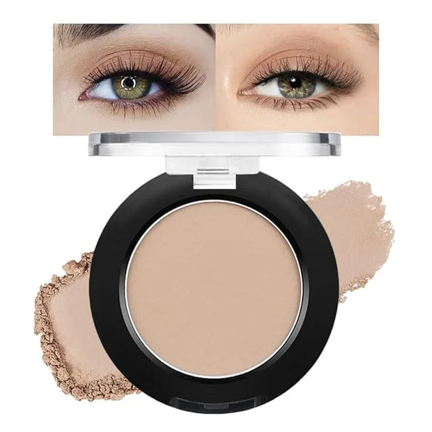 Monochrome Matte Eyeshadow Makeup Palette,Highly Pigmented Nude Brown Eyeshadow Palette,Matte Pressed Powder Eye shadow Ma...