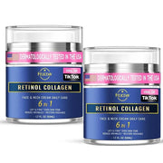 Retinol Cream for Face, Face Moisturizer with Collagen & Hyaluronic Acid, Anti Aging Neck Cream for Tightening Skin, Facia...