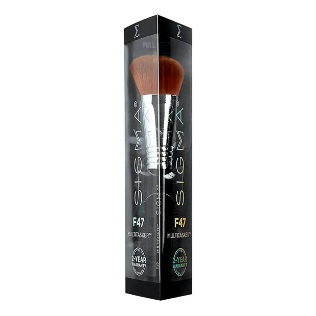 Sigma Beauty F47 Multitasker Makeup Brush – Multi-Use Face Makeup Brush for Blending, Contouring, & Buffing, Use with Foun...