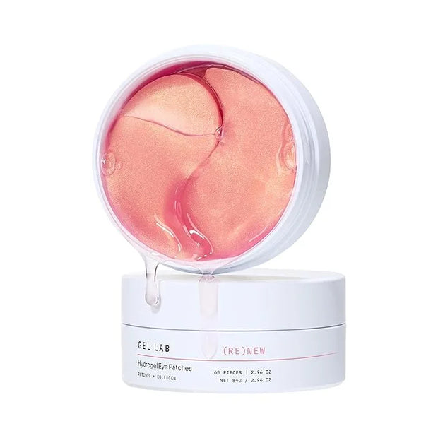 RENEW Collagen & Retinol Under Eye Gel Patches – Korean Hydrating Eye Mask for Fine Lines, Wrinkles, Firming, and Brighten...