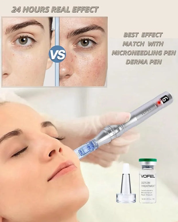 Centella Asiatica Serum for Face with Hyaluronic Acid Repair and Centella Serum for Face Moisturizer 0.35 oz 4 Vials Serum...