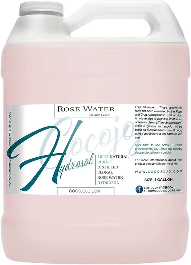 Rose Hydrosol Spray Cleansing Non GMO Facial Toner for Face Body Locs Rose Water Hydrating Face Mist, for Hydration Pure &...