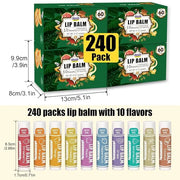 AZEN 240 Pack Lip Balm, Natural