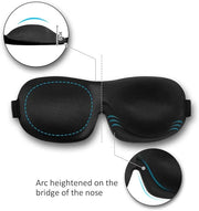 Sleep Mask 2 Pack, Invisible Alar Deep Orbit 3D Eye Mask Ultra Lightweight & Comfortable Sleeping Mask for Side Sleeper, S...