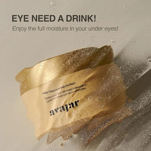 Avajar Melacontrol Daily Eye Patch | Korean Hydrogel Under Eye Mask for Puffy Eyes and Dark Circles | Anti-Wrinkle | Niaci...
