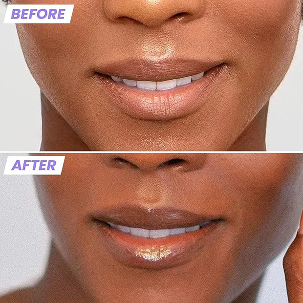 Wonderskin WONDER BLADING Top Gloss - Clear Glitter Lip Gloss, Hydrating and High Shine Finish Lip Makeup (Clear Shine) - ...