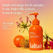 Saltair Body Wash, Exotic Pulp 2-Pack. Moisturizing Body Cleanser with Monoi Oil and Cupuacu Butter. Luxury Shower Gel for...