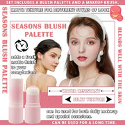 Blush Stick for Cheeks,Face Matte Contour Blush Makeup,Buildable Shimmer Facial Cheek Blusher Shades,Blendable Cosmetic Ma...