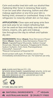 Sukin Rose Hydration Mist Toner, 4.23 Fl Oz - Product Image