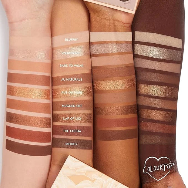 ColourPop Nude Mood Eyeshadow Palette - Brown & Copper Palette with Metallic and Matte Finishes - High-Pigment Eye Makeup ...