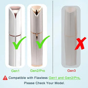 Generation 2 Replacement Heads for Flawless Finishing Touch Hair Removal Tool for Women, Double Ring Blades for Gen 2 Devi...