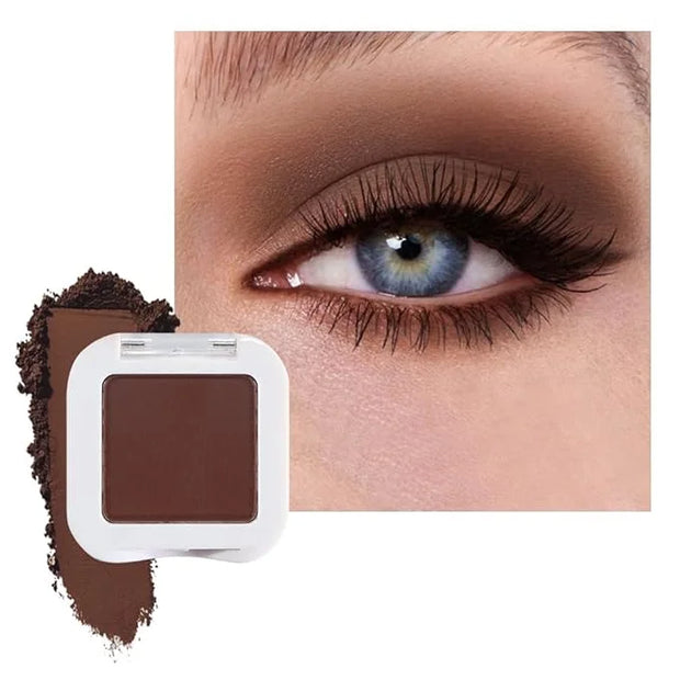 Coffee Brown Matte Eyeshadow – Smoked Eye Shadow, Daily Waterproof Long-Lasting Eyeshadow Powder Palette for Women Neutral...