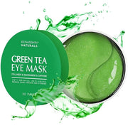 Under Eye Patches for Dark Circles: 30 Pairs Green Tea Eye Gels Pads - Reduce Eye Bags, Wrinkles & Puffy - Skin Treatment ...