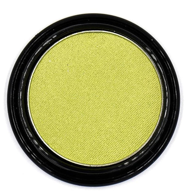 Chartreuse Bright Neon Yellow Green Shimmer Pressed Powder Single Vegan Eyeshadow; Talc, Paraben & Cruelty Free - Product ...