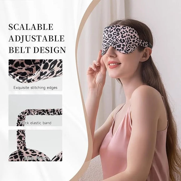 THXSILK Sleep Mask 100% 19 Momme Pure Mulberry Silk Super Smooth Cooling Decorative Sleep Eye Mask Blackout Eye Cover with...
