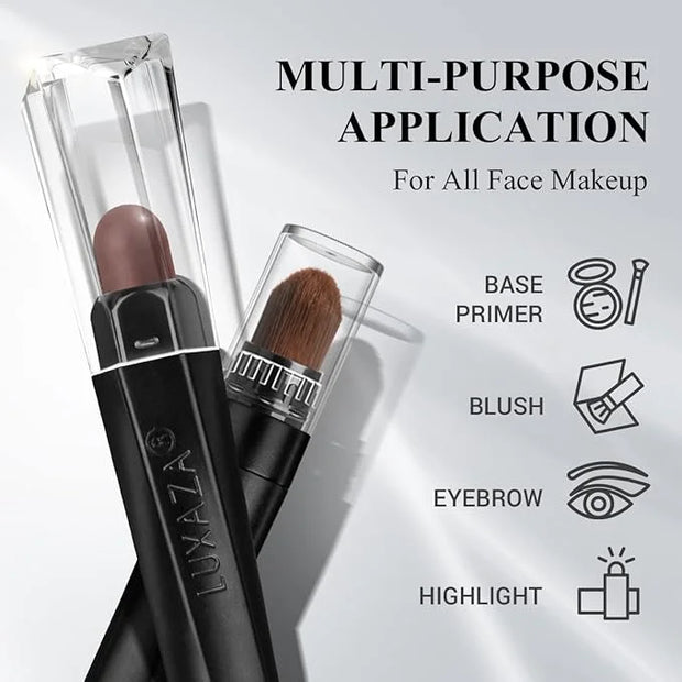 3Pcs Neutral Brown Eyeshadow Stick Set, Matte And Shimmer Creamy Eyeshadow Pencil, Shiny Pink Shadow, Waterproof Long Last...