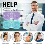 BeeVines Gel Eye Masks & Silk Sleep Mask - Product Image